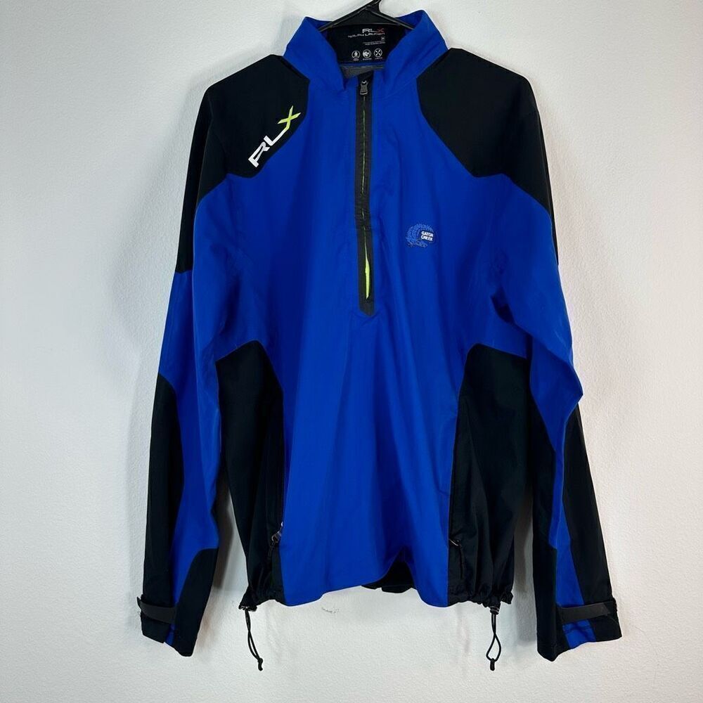 Ralph Lauren Golf RLX Colorblocked Windbreaker Pullover Men’s Medium Gropcore‎
